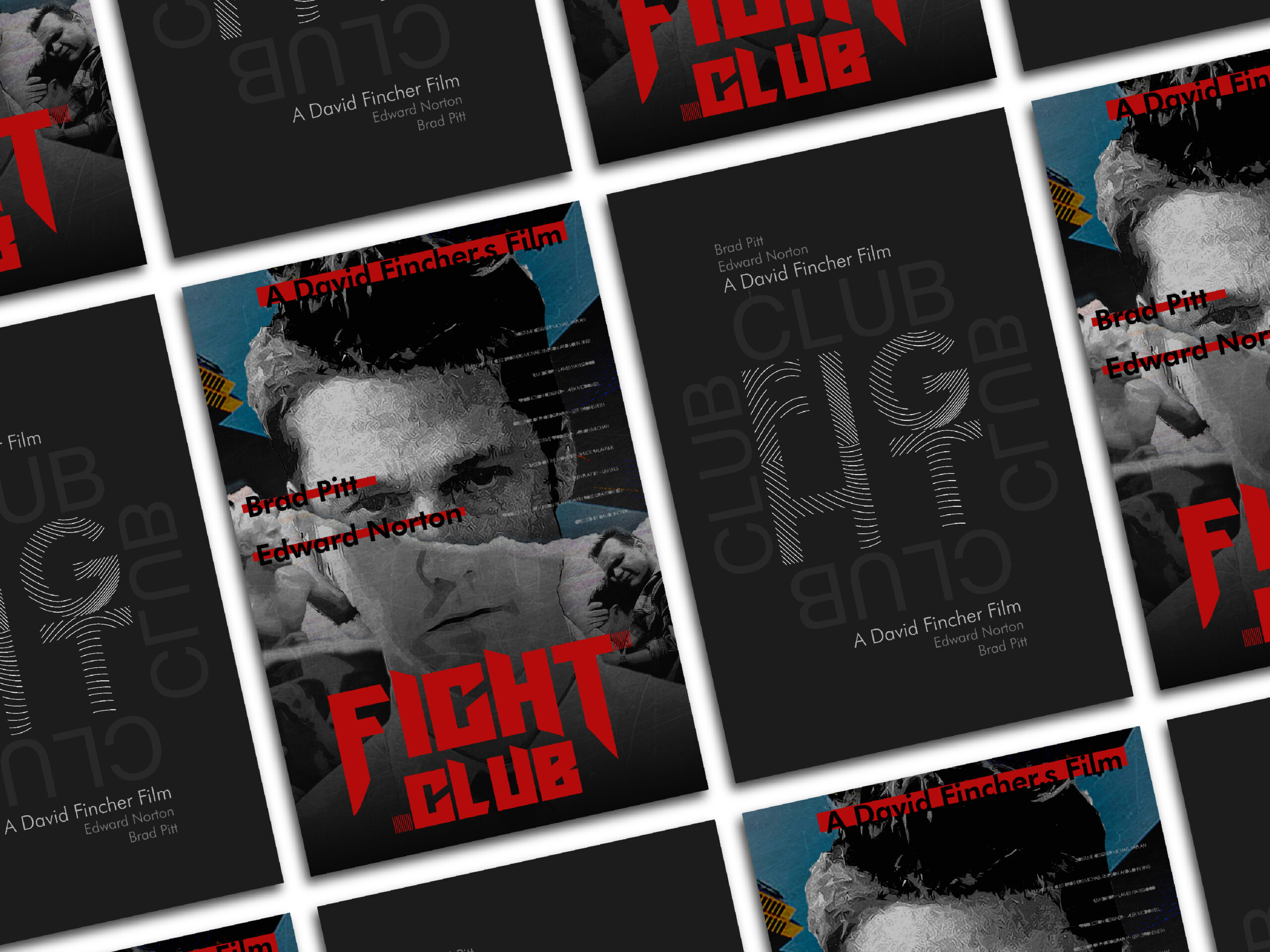 Fight Club Punk Style Movie Poster